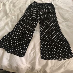 Polka Dot Flowy Pants